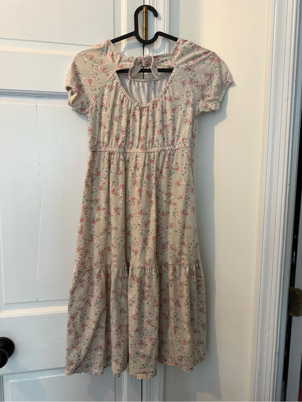 OshKosh B'gosh Pink Floral Tiered Cotton Dress